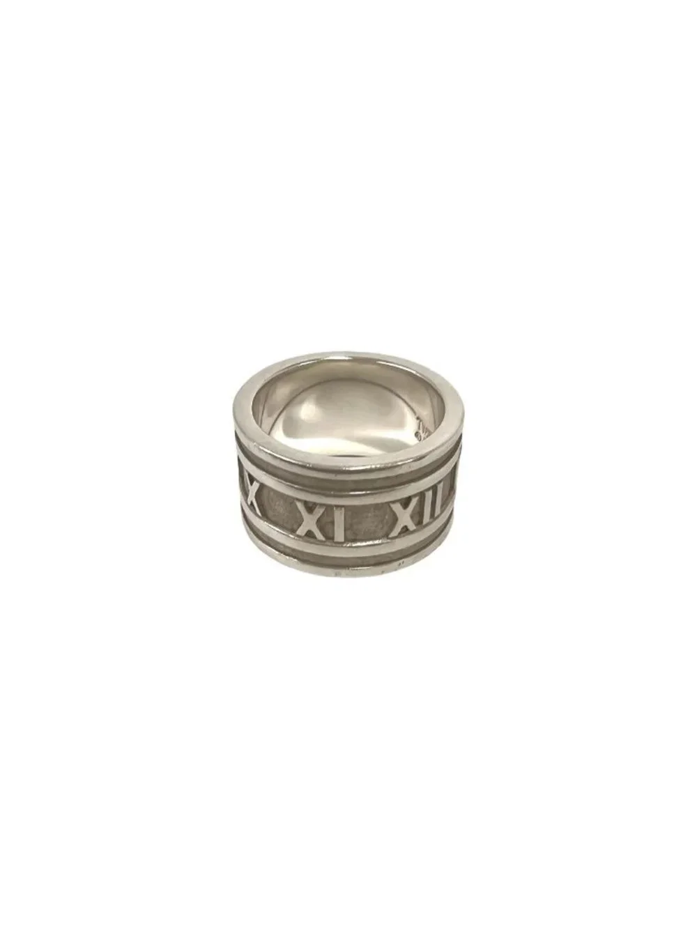 Tiffany & Co Vintage Atlas Wide Ring 925 Sterling Silver Accessory